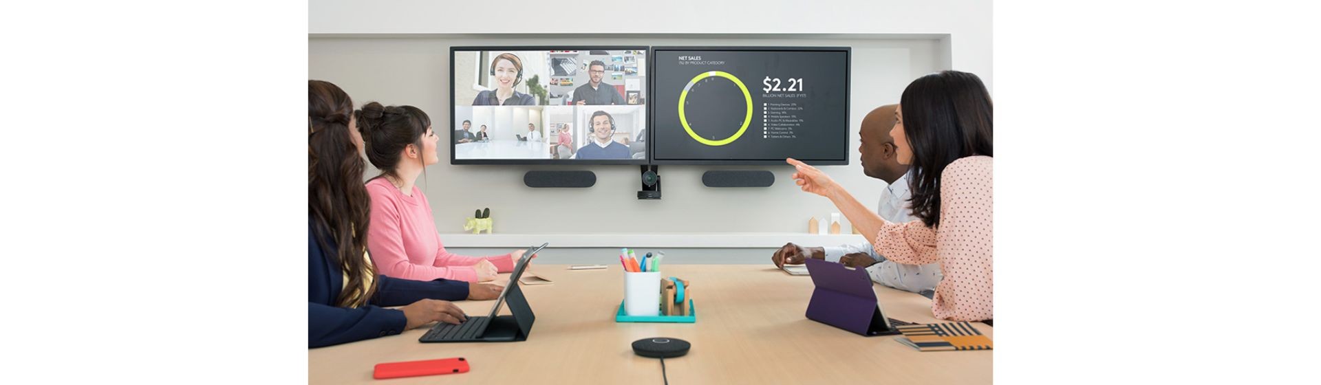 Experiência Realista e Natural com Soluções de Videoconferência Logitech