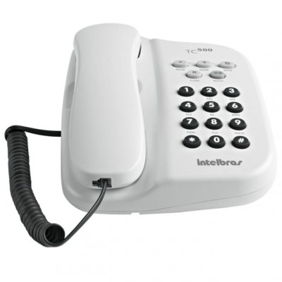 Aparelho Telefônico com Fio TC500 Branco Intelbras