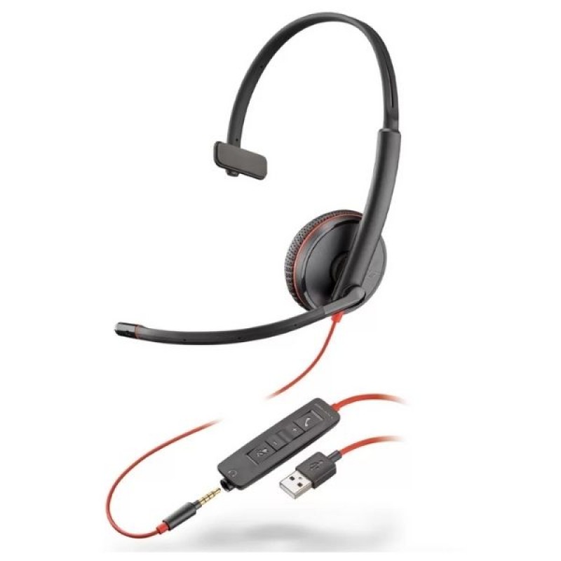 Headset com fio USB Blackwire C3215 Plantronics